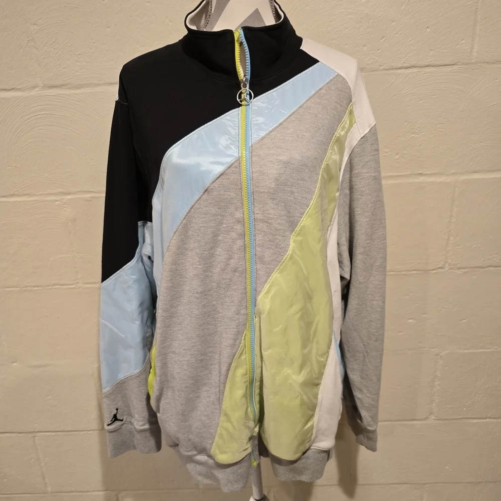 NIKE AIR JORDAN JUMP MAN JACKET MENS XXL TRACK WORLD COLORBLOCK RETRO 90's.